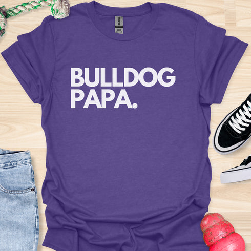 Bulldog Papa - V1 - Bold T-Shirt